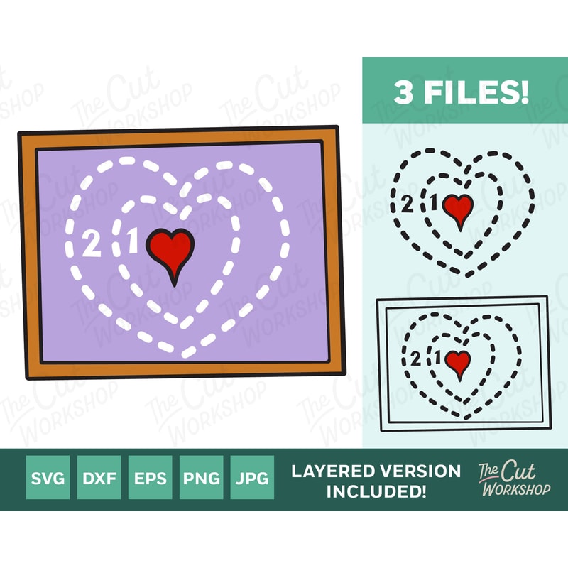 Heart Grew Two Sizes Christmas Layered SVG Clipart Images Digital Download Sublimation Cricut Cut File Png Dxf Jpg - 1.jpg