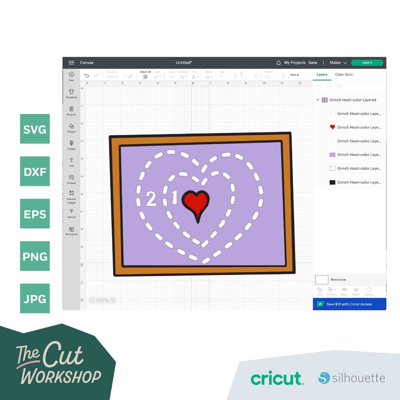 Heart Grew Two Sizes Christmas Layered SVG Clipart Images Digital Download Sublimation Cricut Cut File Png Dxf Jpg - 4.jpg