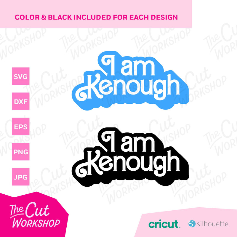 I am Kenough Kenn is Enough Logo Babe Doll Design Bundle Retro  SVG PNG Clipart Digital Download Sublimation Cricut Cut File Dxf Eps Jpg - 3.jpg