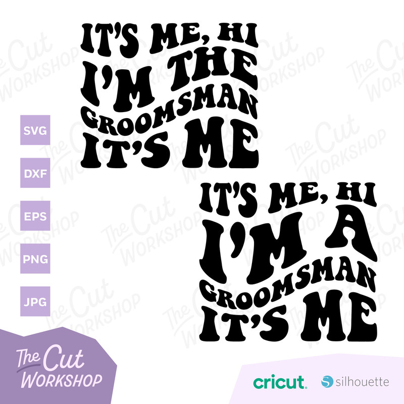 It's me, hi I'm the BRIDE GROOM Wedding Bridal Shower Bachelorette Retro Groovy  SVG Clipart Sublimation Cricut Cut File Png Dxf Eps Jpg - 7.jpg