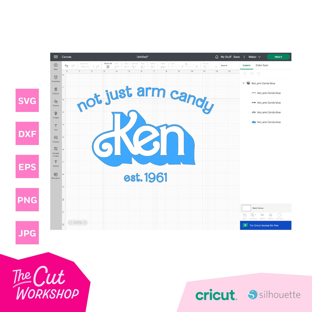 Kenn Not Just Arm Candy  LayeredBlackColor  SVG PNG Clipart Digital Download Sublimation Cricut Cut File Dxf Eps Jpg - 3.jpg