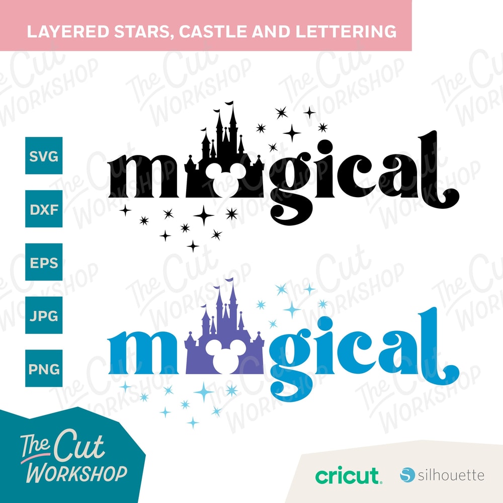 Magical Mickey Castle Disneyland Disneyworld Trip SVG Clipart Images Digital Download Sublimation Cricut Png Dxf Eps Jpg - 2.jpg