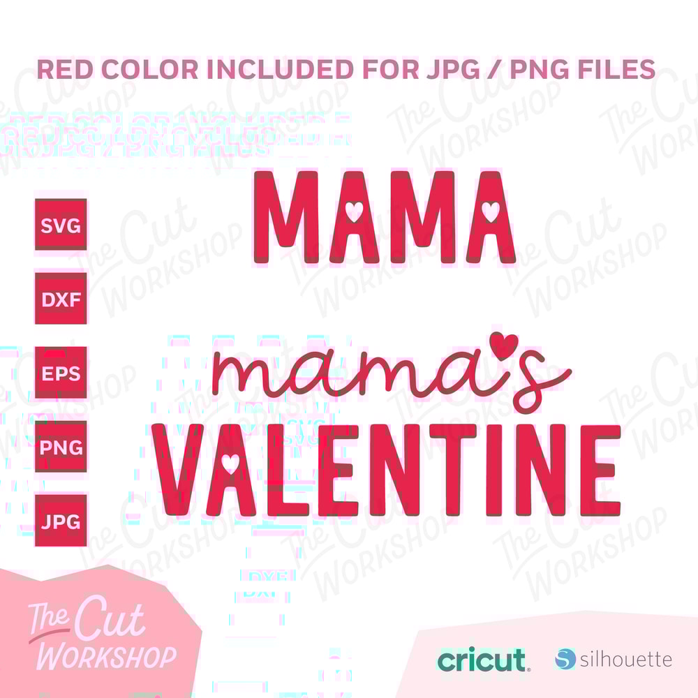 Mama & Mama's Valentine with hearts SVG Clipart Images Digital Download Sublimation Cricut Cut File Png Dxf Eps Jpg - 2.jpg
