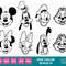 Mickey and Friends Minnie Daisy Donald Goofy Pluto Chip Dale 1 COLOR BUNDLE   SVG Clipart Download Sublimation Cut File Png Dxf Eps Jpg - 1.jpg