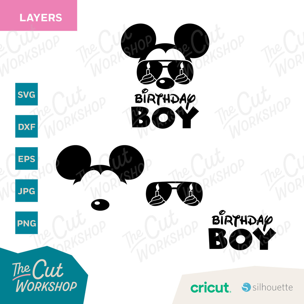 Mickey Birthday Boy Mickey Aviators Sunglasses Glasses Ears Mouse SVG Clipart Digital Download Sublimation Cricut Cut File Png Dxf Eps Jpg - 2.jpg