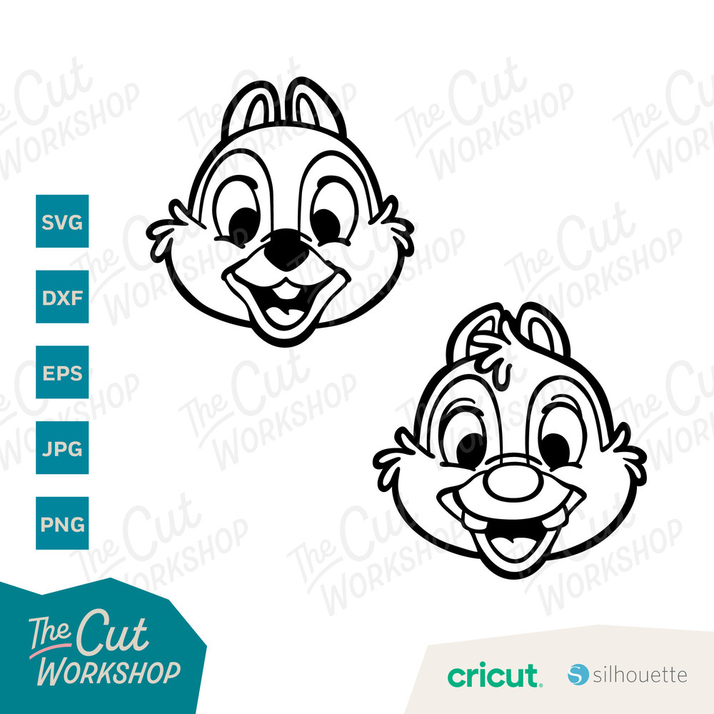 Mickey and Friends Minnie Daisy Donald Goofy Pluto Chip Dale 1 COLOR BUNDLE   SVG Clipart Download Sublimation Cut File Png Dxf Eps Jpg - 4.jpg