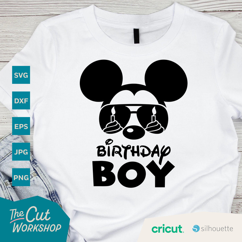 Mickey Birthday Boy Mickey Aviators Sunglasses Glasses Ears Mouse SVG Clipart Digital Download Sublimation Cricut Cut File Png Dxf Eps Jpg - 3.jpg