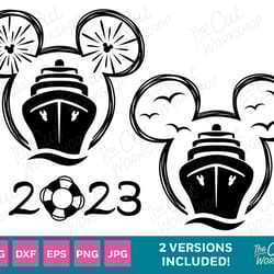 mickey cruise bundle 2023 fireworks ears ship nautical trip svg clipart images digital download-reneedigital