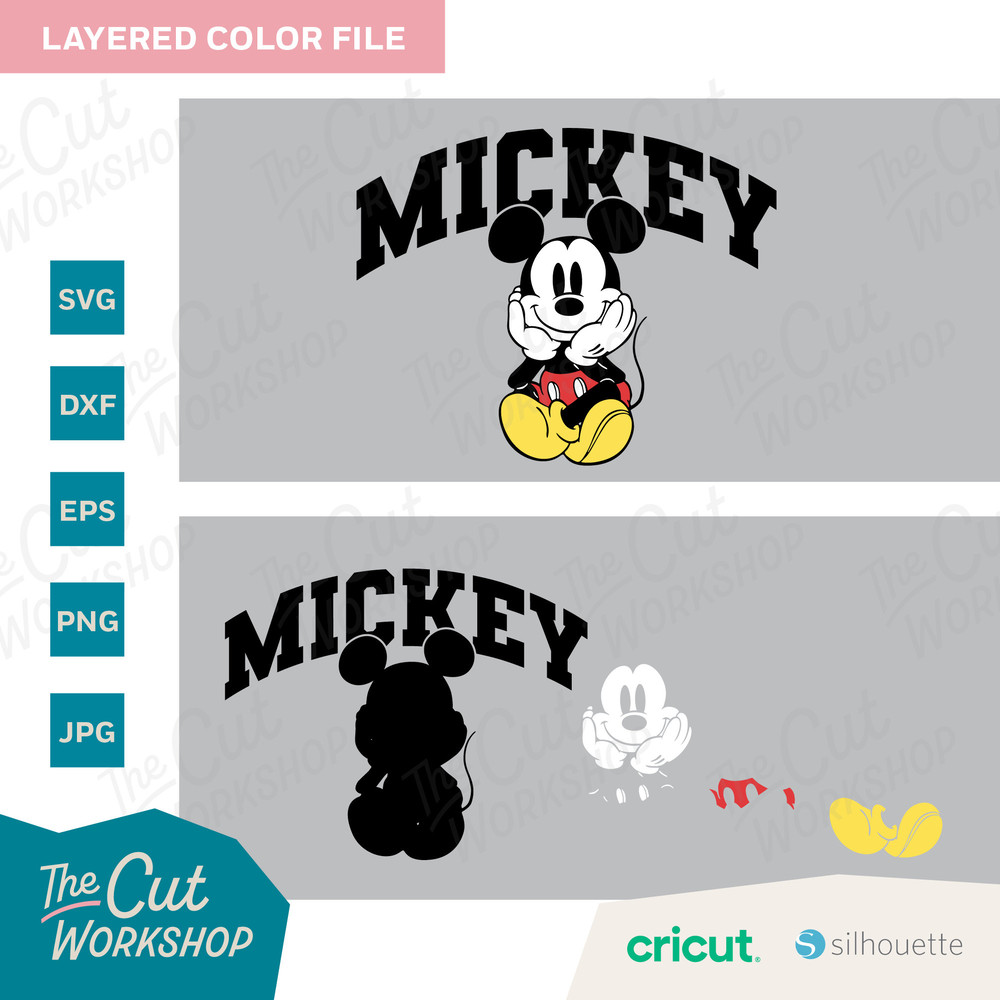 Mickey Varsity Collegiate Letters Distressed Sitting Mouse SVG Clipart Images Digital Download Sublimation Cricut Cut File Png Dxf Eps - 2.jpg
