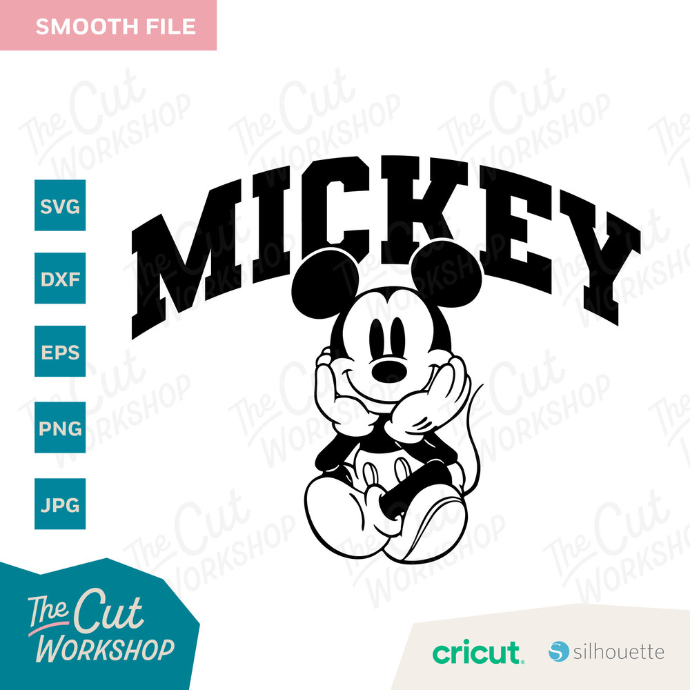Mickey Varsity Collegiate Letters Distressed Sitting Mouse SVG Clipart Images Digital Download Sublimation Cricut Cut File Png Dxf Eps - 3.jpg