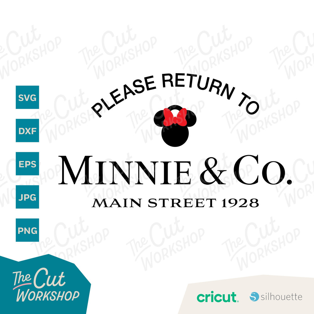 Minnie & Co Main Street Please Return to Disneyland Disneyworld   SVG Clipart Digital Download Sublimation Cricut Cut File Png Dxf Eps Jpg - 2.jpg