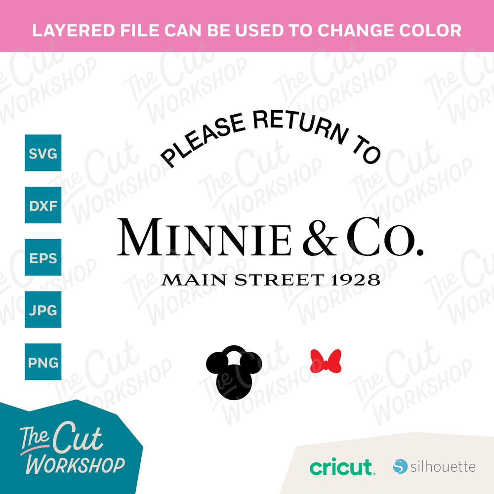 Minnie & Co Main Street Please Return to Disneyland Disneyworld   SVG Clipart Digital Download Sublimation Cricut Cut File Png Dxf Eps Jpg - 3.jpg