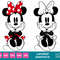 Minnie Mouse Vintage Cute Cuddly Sitting 2 & 3 color layered SVG Clipart Images Digital Download Sublimation Cricut Cut File Png Dxf Eps - 1.jpg