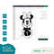 Minnie Mouse Vintage Cute Cuddly Sitting 2 & 3 color layered SVG Clipart Images Digital Download Sublimation Cricut Cut File Png Dxf Eps - 4.jpg