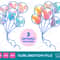 Mouse Ears Balloons Disneyland Disneyworld Clipart Images Digital Download Sublimation File Png Eps Jpg - 1.jpg