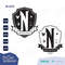 Nevermore Academy Badge Logo Wednesday Addams  Layered SVG Clipart Images Digital Download Sublimation Cricut Cut File Png Dxf Jpg - 4.jpg