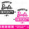 Property of Barbi University Script Logo  SVG PNG JPG Clipart Digital Download Sublimation Cricut Cut File Eps Dxf - 1.jpg