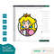 Princess Peach Super Mario Bros Layered and One Color BUNDLE SVG Clipart Digital Download Sublimation Cricut Cut File Png Dxf Eps Jpg - 8.jpg