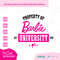 Property of Barbi University Script Logo  SVG PNG JPG Clipart Digital Download Sublimation Cricut Cut File Eps Dxf - 2.jpg