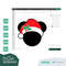 Santa Hat Christmas Mickey Minnie Mouse Ears Holly Berries SVG Clipart Images Digital Download Sublimation Cricut Cut File Png Dxf Jpg - 3.jpg