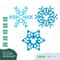 Snowflake Christmas Mickey Mouse Ears SVG Clipart Images Digital Download Sublimation Cricut Cut File Png Dxf Jpg - 2.jpg