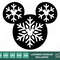 Snowflake Mickey Mouse Ears Christmas  SVG Clipart Images Digital Download Sublimation Cricut Cut File Png Dxf Jpg - 1.jpg
