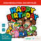 Super Mario Happy Birthday Luigi Princess Peach Yoshi Bowser Toad Goomba DK Group  PNG JPG Clipart Digital Download Sublimation - 2.jpg