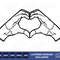 Thing Heart Hand Wednesday Addams  Layered SVG Clipart Images Digital Download Sublimation Cricut Cut File Png Dxf Jpg - 1.jpg