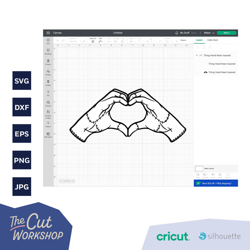Thing Heart Hand Wednesday Addams  Layered SVG Clipart Images Digital Download Sublimation Cricut Cut File Png Dxf Jpg - 5.jpg