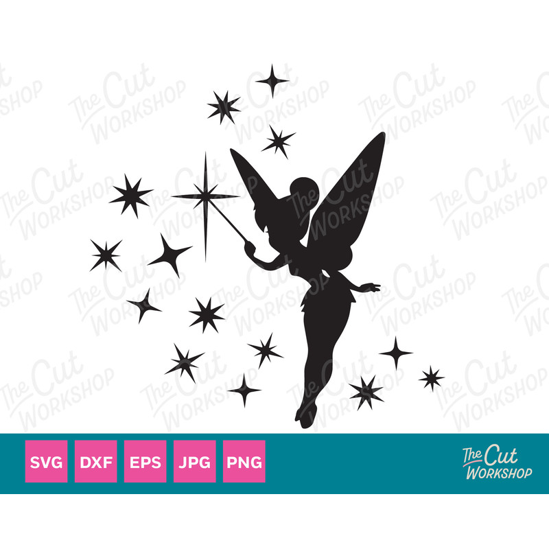 Tinkerbell Pixie Dust SVG   Clipart Images Digital Download Sublimation Cricut Cut File Png Dxf Eps Jpg - 1.jpg