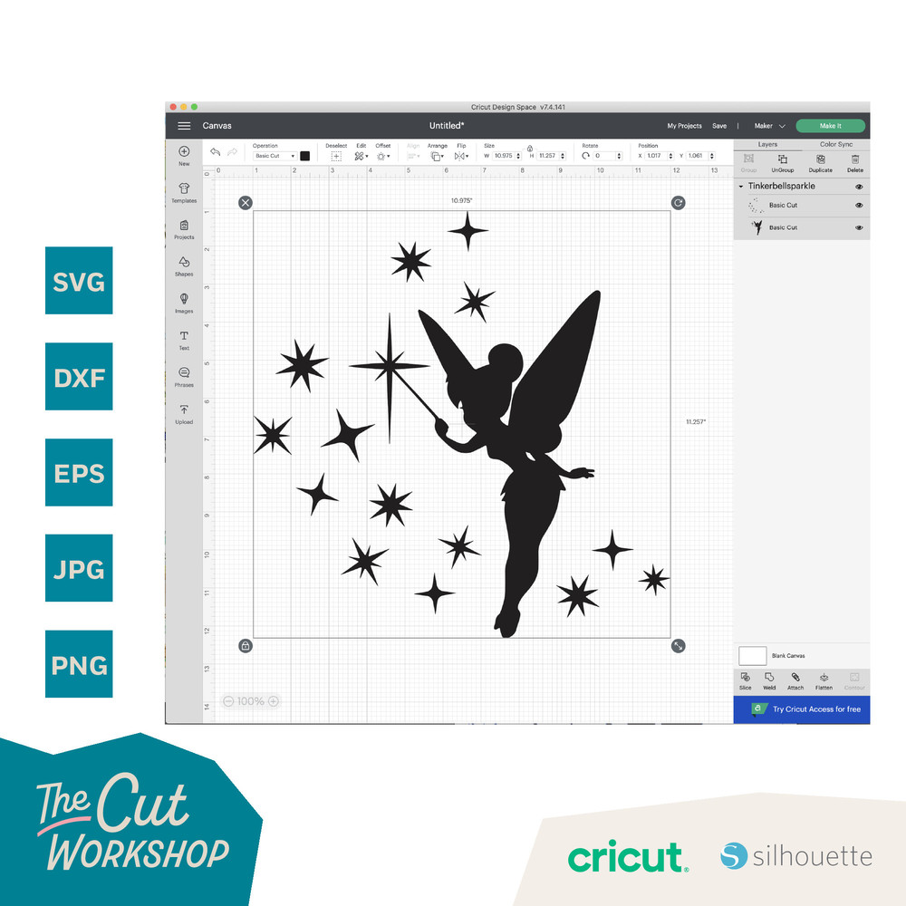 Tinkerbell Pixie Dust SVG   Clipart Images Digital Download Sublimation Cricut Cut File Png Dxf Eps Jpg - 2.jpg