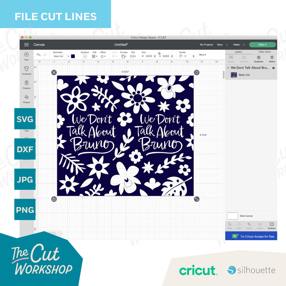 We Don't Talk About Bruno Encanto Burst Tumbler Template, Seamless Design  20oz Straight Skinny Tumbler  SVG PNG DXF jpg  Sublimation - 3.jpg