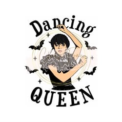 wednesday addams dancing queen svg, jenna ortega svg, addams family svg, nevermore academy svg, cricut use, silhouette v