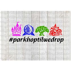 SVG DXF File for Park Hop Til You Drop