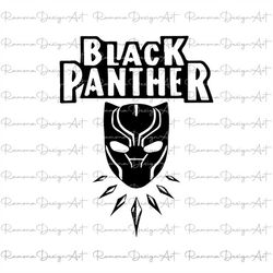 black panther svg, black panther vector file svg, png, cricut, clipart, silhouette, instant digital download files