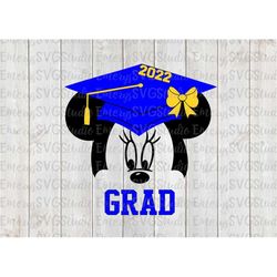 SVG JPEG DXF Pdf - Graduation Minnie 2022