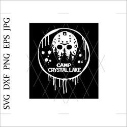 camp crystal lake svg,crystal lake svg,horror movie shirts,scary movies,jason voorhees,digital download svg,friday the 1