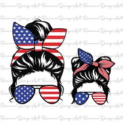4th of july mama svg, american mama png, sunglasses american flag, patriotic messy bun png, 4th of july shirt design,sub