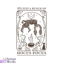 disney just a bunch of hocus pocus tarot card halloween svg