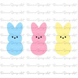 easter bunny peeps svg digital download - png - dxf - eps - easter clipart - marshmallow peep shirt - easter candy peeps