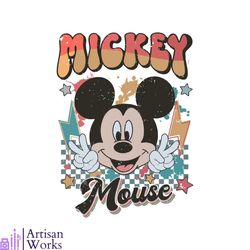 retro disney mickey mouse disneyland svg digital cricut file