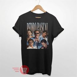 pedro pascal shirt, actor pedro pascal shirt retro 90s, javier pea, narco pedro pascal fans gift, pedro pascal tribute c
