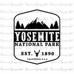 yosemite national park est. 1890 svg, yosemite national park eps, yosemite national park diy file, yosemite cut file