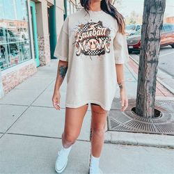 retro baseball mom shirt, baseball matching pocket shirt, baseball mama shirt, game day t-shirt for mom, sports mom gift