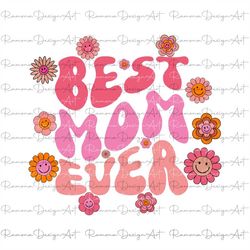 best mom ever svg, retro vintage groovy font svg, wavy groovy mom text svg, retro vintage family svg, png, jpg, ai