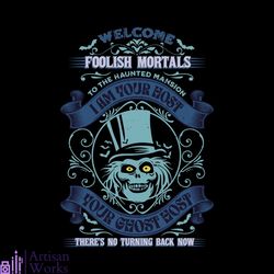 haunted mansion welcome foolish mortals svg file for cricut