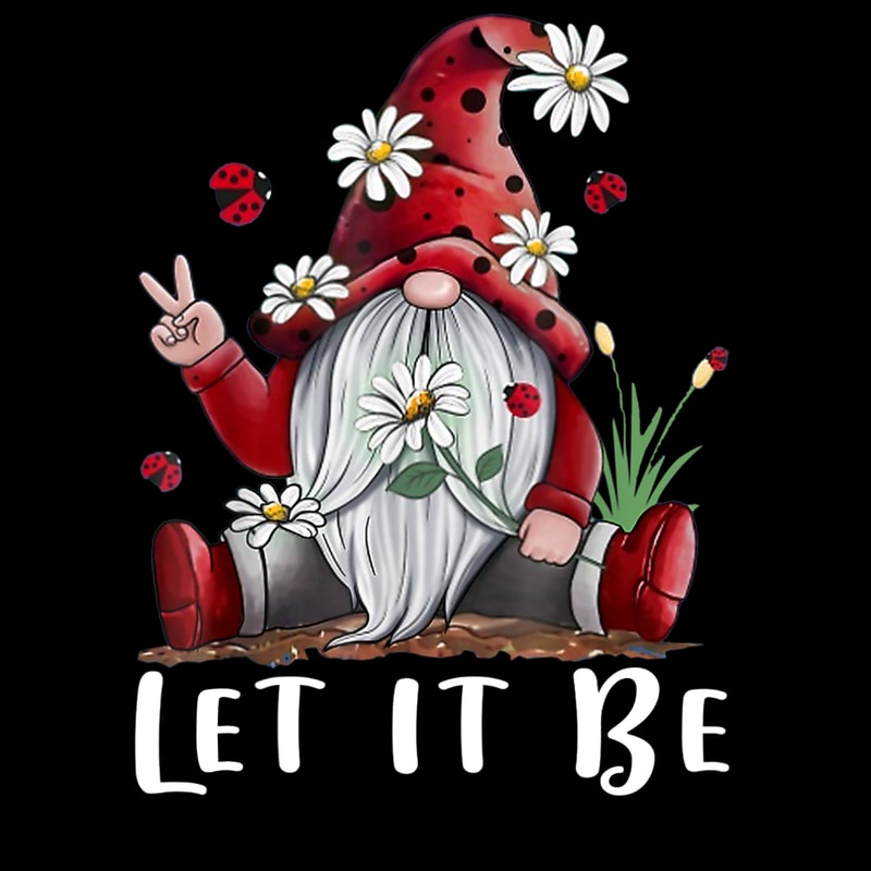 Hippie Gnome Daisy Flower Baby Boomers Hippy Style T-Shirt.jpg