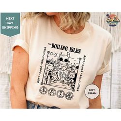 boilng isles the owl house shirts, the owl house t-shirt, boiling isles tee, magic and demonics shirt, king luz, disney