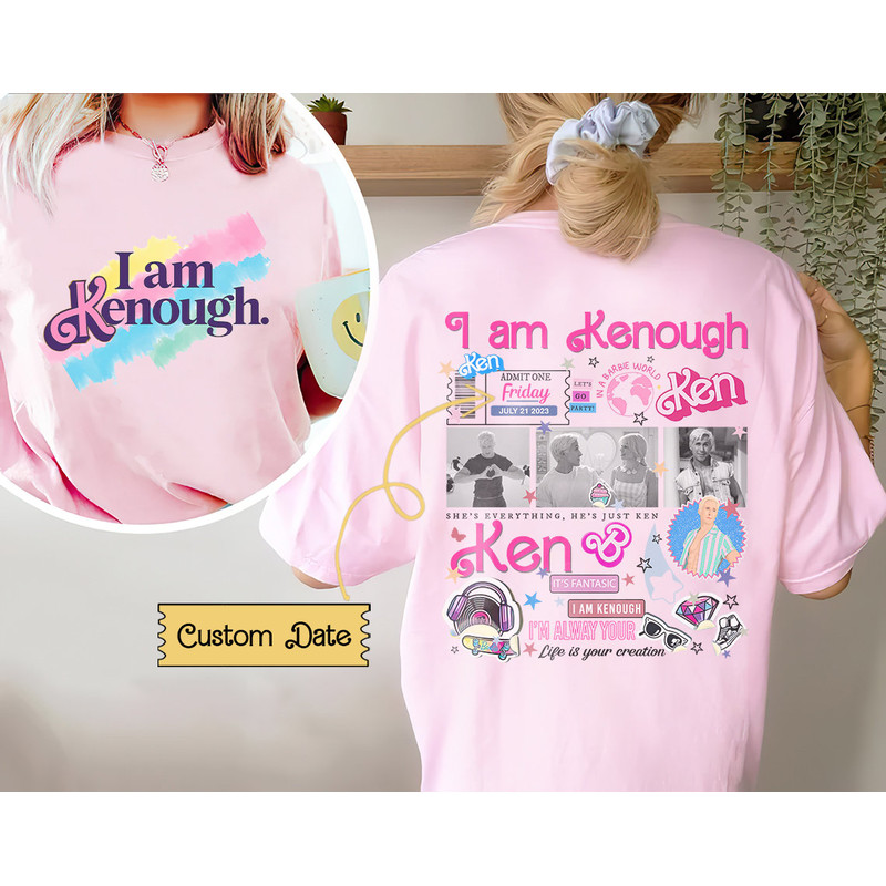 Comfort Colors® Kenough Shirt, I am Kenough Shirt, Kenough Tie Dye Shirt, enough tee, barbi shirt, barbi movie, I am enough shirt - 1.jpg