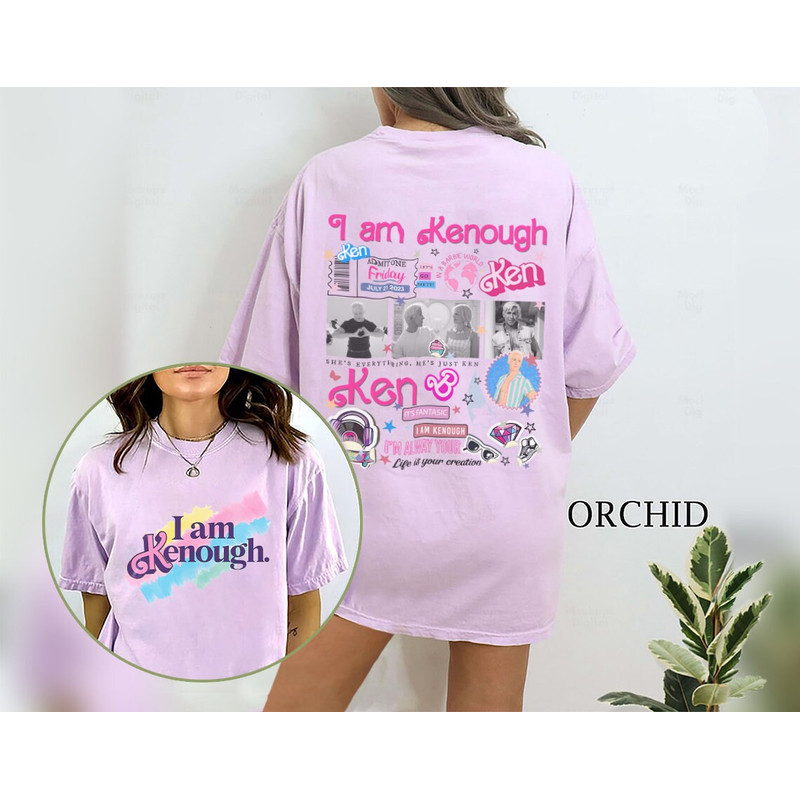 Comfort Colors® Kenough Shirt, I am Kenough Shirt, Kenough Tie Dye Shirt, enough tee, barbi shirt, barbi movie, I am enough shirt - 4.jpg